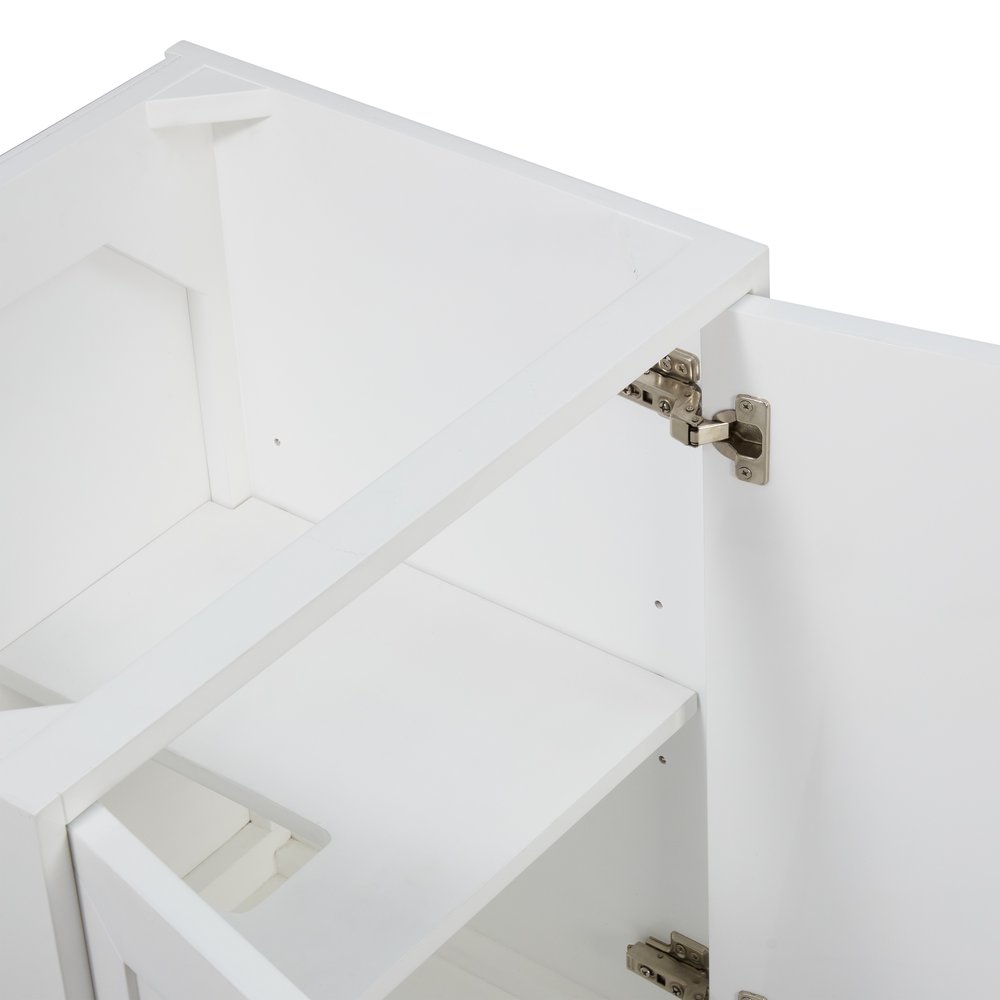James Martin - Chianti 24" Single Vanity, Glossy White w/ White Glossy Composite Stone Top - 533V24GWWG view 11