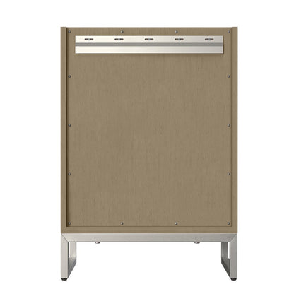 James Martin - Chianti 24" Single Vanity, Walnut Whisper w/ White Glossy Composite Stone Top - 533V24WLWLWG view 11