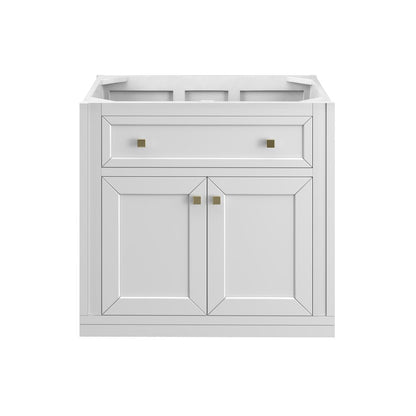 James Martin - Chicago 30" Single Vanity, Glossy White, w/ 3 CM Lime Delight Silestone® Top - 503-V30-GW-3LDL view 7