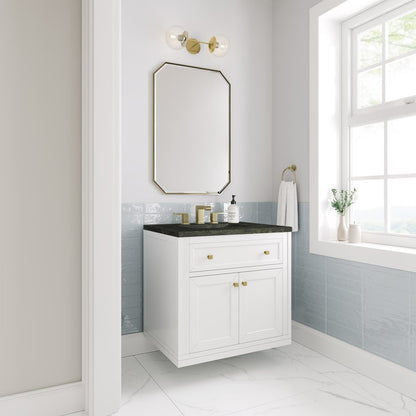 James Martin - Chicago 30" Single Vanity, Glossy White, w/ 3 CM Phantome Eclos Top - 503-V30-GW-3PHT view 8