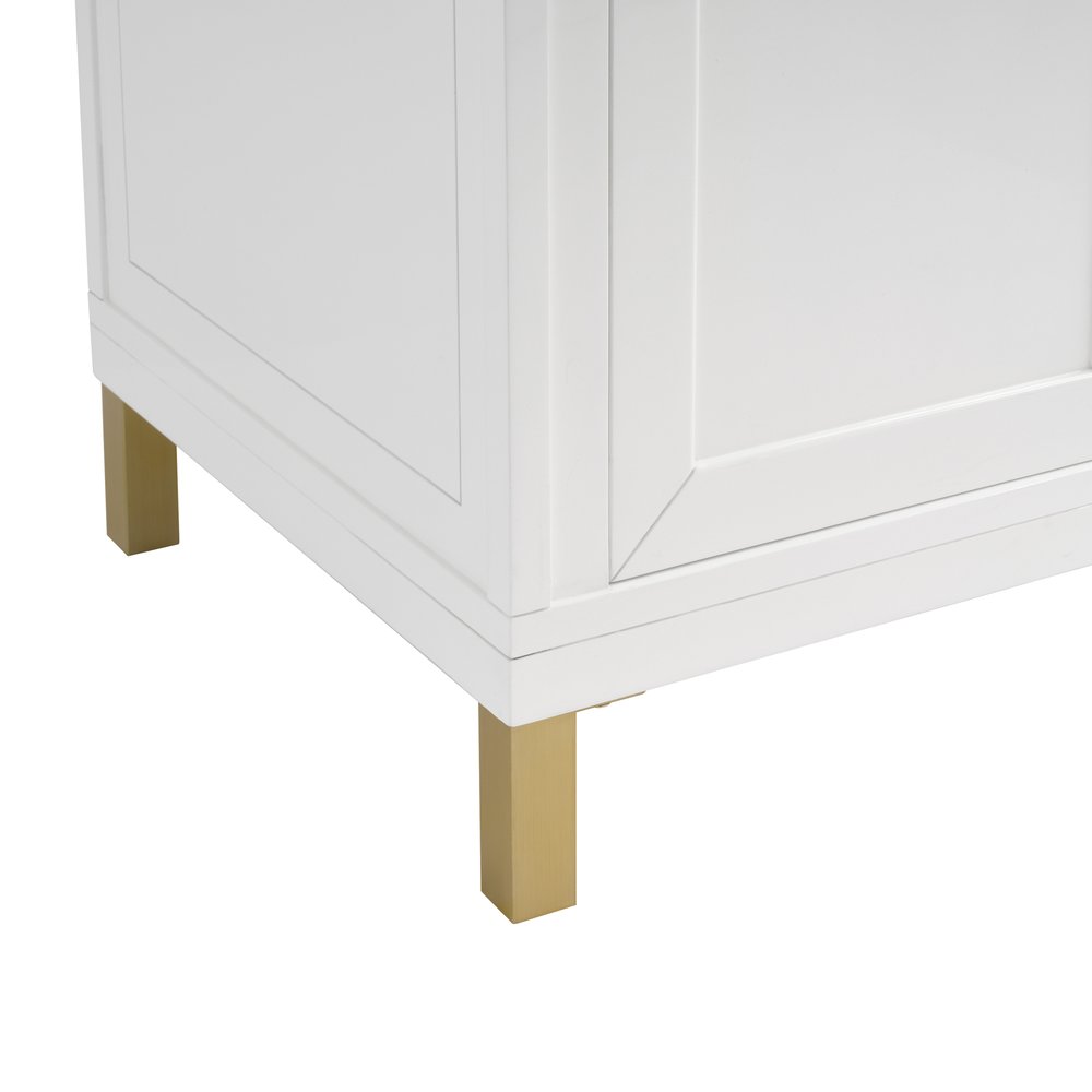 James Martin - Chicago 30" Single Vanity, Glossy White, w/ 3 CM Siberian Silestone Top - 503-V30-GW-3SFR view 17