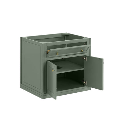 James Martin - Chicago 30" Single Vanity, Smokey Celadon, w/ 3 CM Victorian Silver Silestone® Top - 503-V30-SC-3VSL view 10