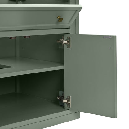 James Martin - Chicago 30" Single Vanity, Smokey Celadon, w/ 3 CM Victorian Silver Silestone® Top - 503-V30-SC-3VSL view 17