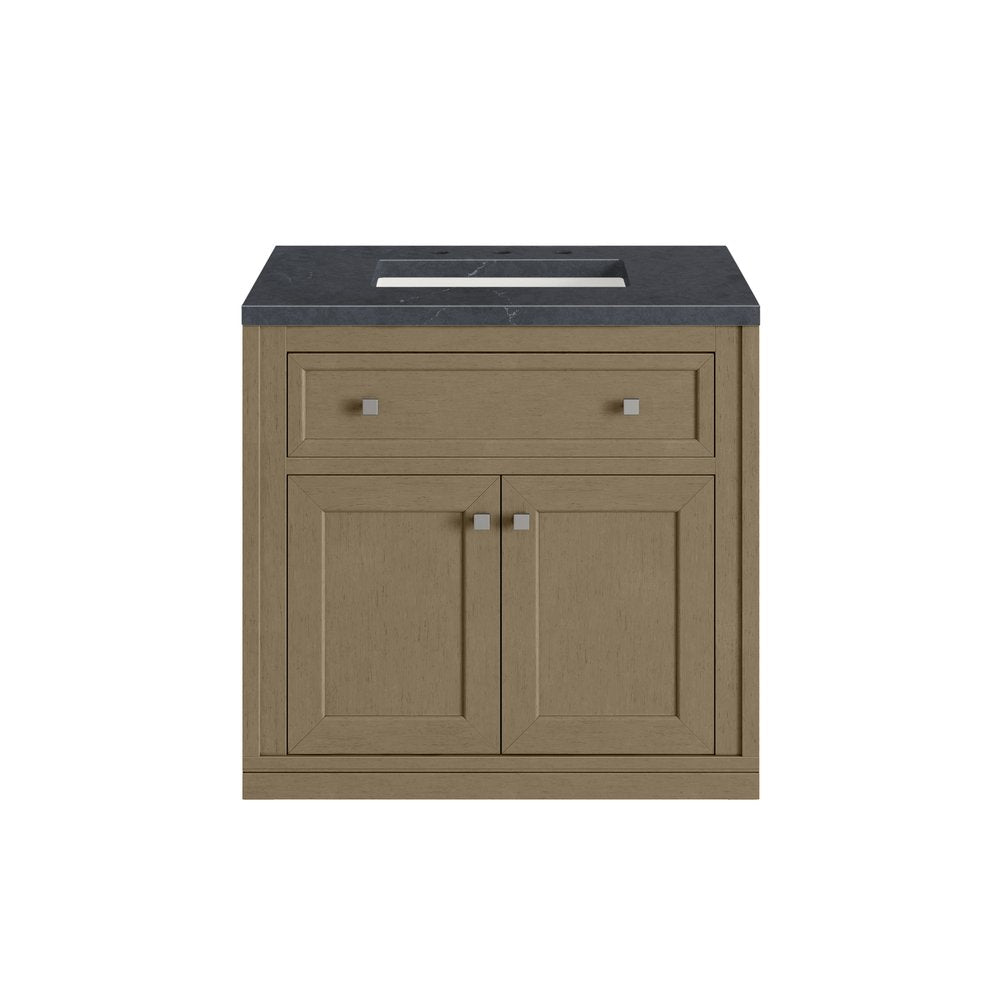 James Martin - Chicago 30" Single Vanity, Walnut Whisper, w/ 3 CM Charcoal Soapstone Silestone® Top - 503-V30-WLW-3CSP view 4