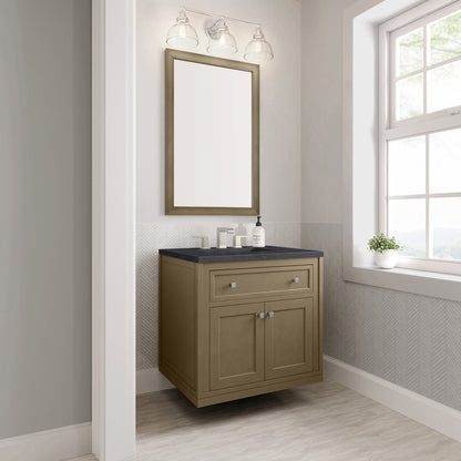 James Martin - Chicago 30" Single Vanity, Walnut Whisper, w/ 3 CM Charcoal Soapstone Silestone® Top - 503-V30-WLW-3CSP view 10