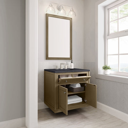 James Martin - Chicago 30" Single Vanity, Walnut Whisper, w/ 3 CM Charcoal Soapstone Silestone® Top - 503-V30-WLW-3CSP view 12