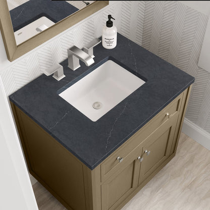 James Martin - Chicago 30" Single Vanity, Walnut Whisper, w/ 3 CM Charcoal Soapstone Silestone® Top - 503-V30-WLW-3CSP view 15