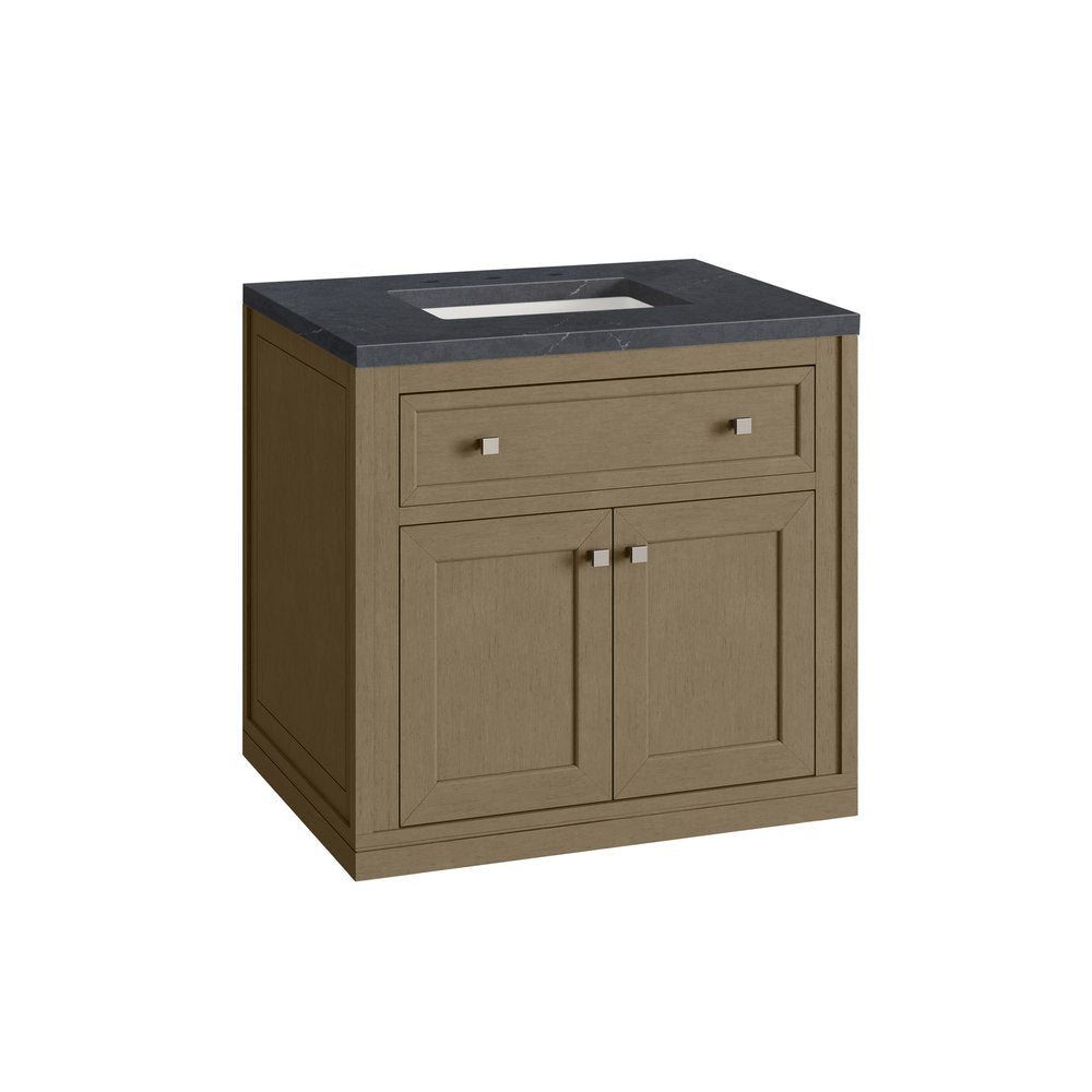 James Martin - Chicago 30" Single Vanity, Walnut Whisper, w/ 3 CM Charcoal Soapstone Silestone® Top - 503-V30-WLW-3CSP view 21