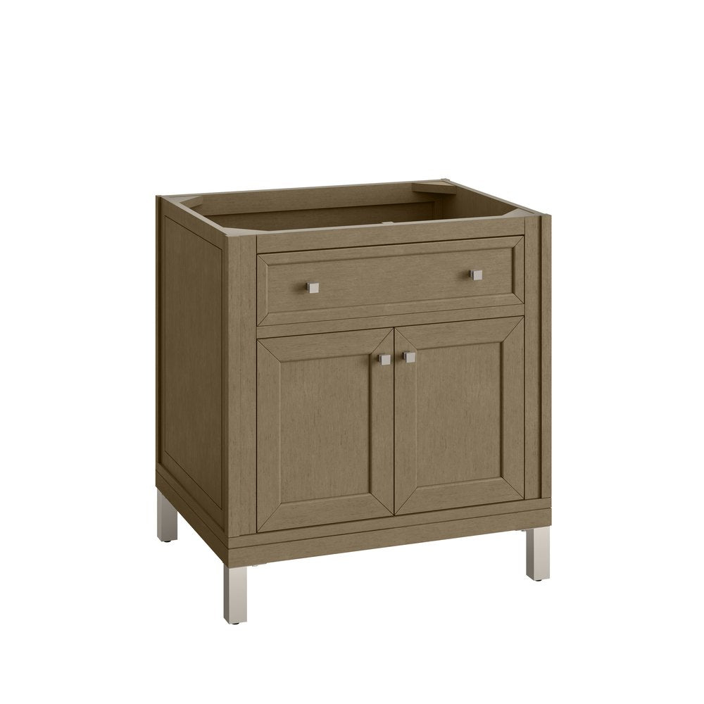 James Martin - Chicago 30" Single Vanity, Walnut Whisper, w/ 3 CM Ethereal Noctis Silestone® Top - 503-V30-WLW-3ENC view 5