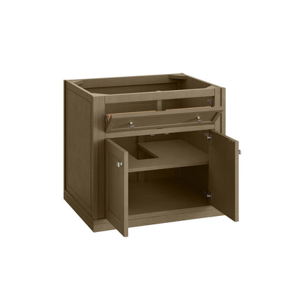 James Martin - Chicago 30" Single Vanity, Walnut Whisper, w/ 3 CM Ethereal Noctis Silestone® Top - 503-V30-WLW-3ENC view 17