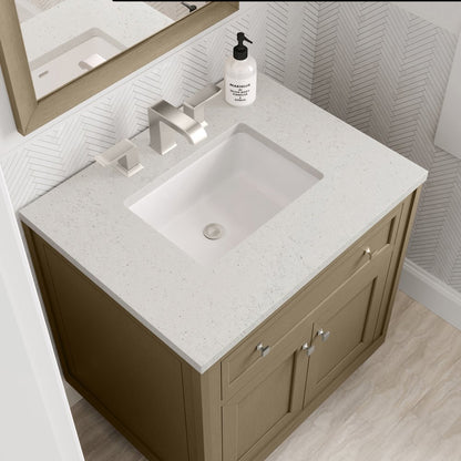 James Martin - Chicago 30" Single Vanity, Walnut Whisper, w/ 3 CM Lime Delight Silestone® Top - 503-V30-WLW-3LDL view 13