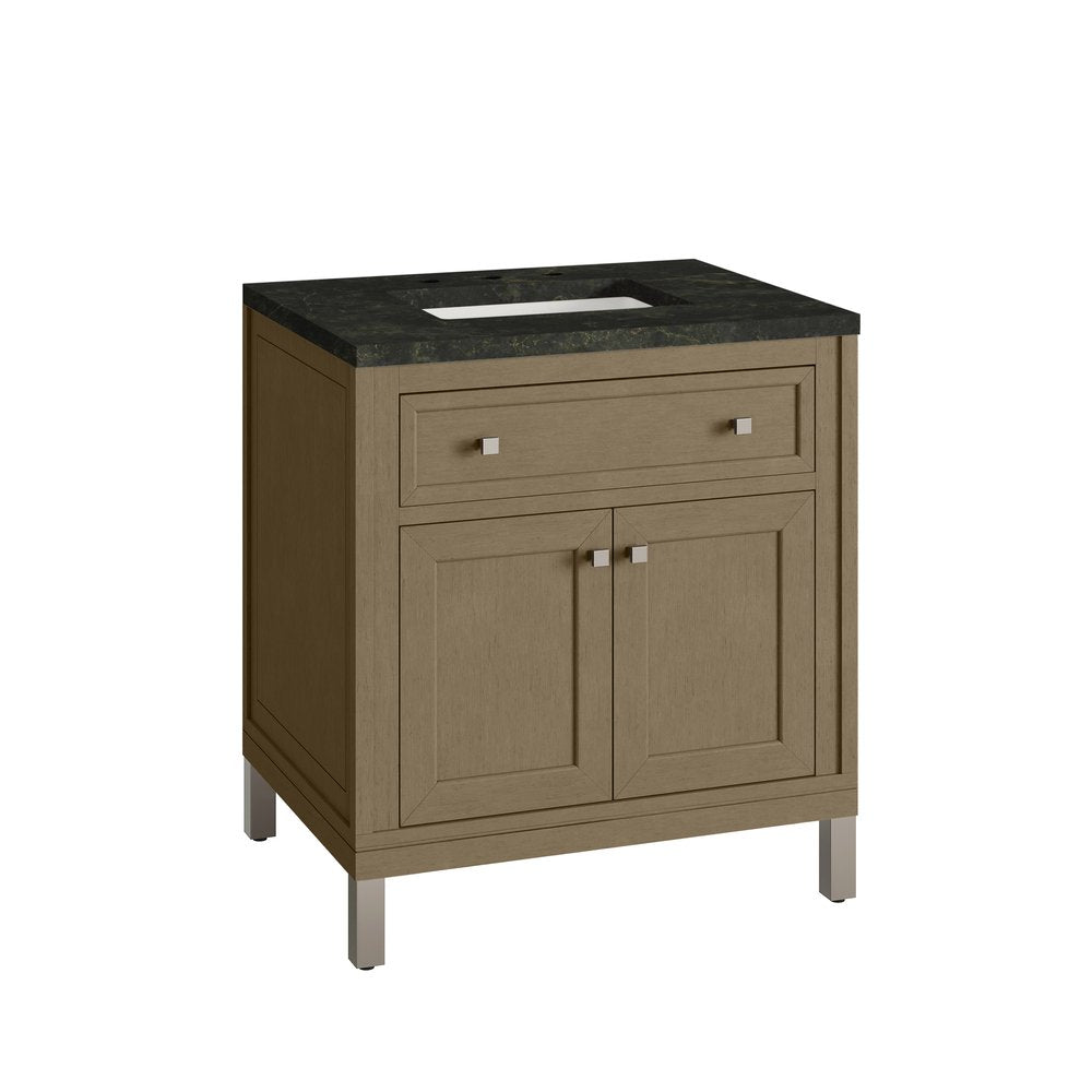 James Martin - Chicago 30" Single Vanity, Walnut Whisper, w/ 3 CM Phantome Eclos Top - 503-V30-WLW-3PHT view 17