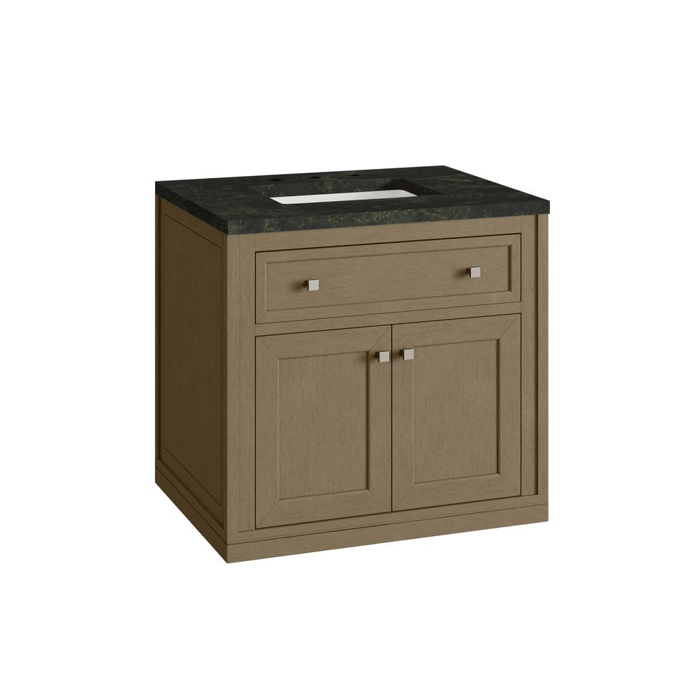 James Martin - Chicago 30" Single Vanity, Walnut Whisper, w/ 3 CM Phantome Eclos Top - 503-V30-WLW-3PHT view 18