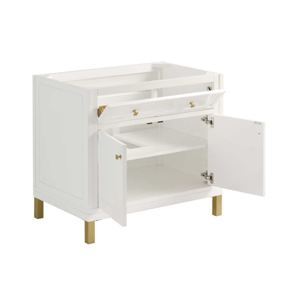 James Martin - Chicago 36" Single Vanity, Glossy White - 503-V36-GW view 5