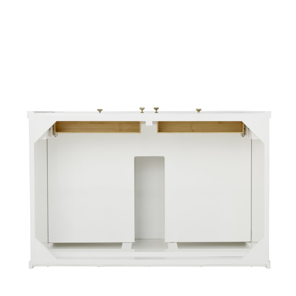 James Martin - Chicago 36" Single Vanity, Glossy White, w/ 3 CM Siberian Silestone Top - 503-V36-GW-3SFR view 7