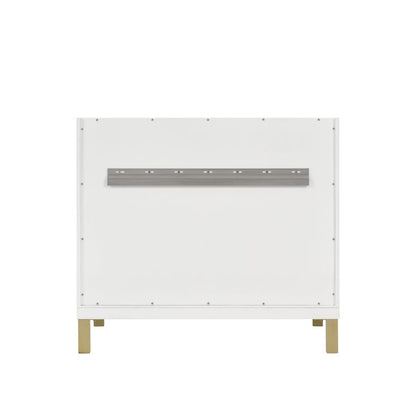 James Martin - Chicago 36" Single Vanity, Glossy White, w/ 3 CM Tajnar Eclos Top - 503-V36-GW-3TJR view 10
