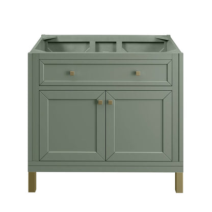 James Martin - Chicago 36" Single Vanity, Smokey Celadon - 503-V36-SC view 4
