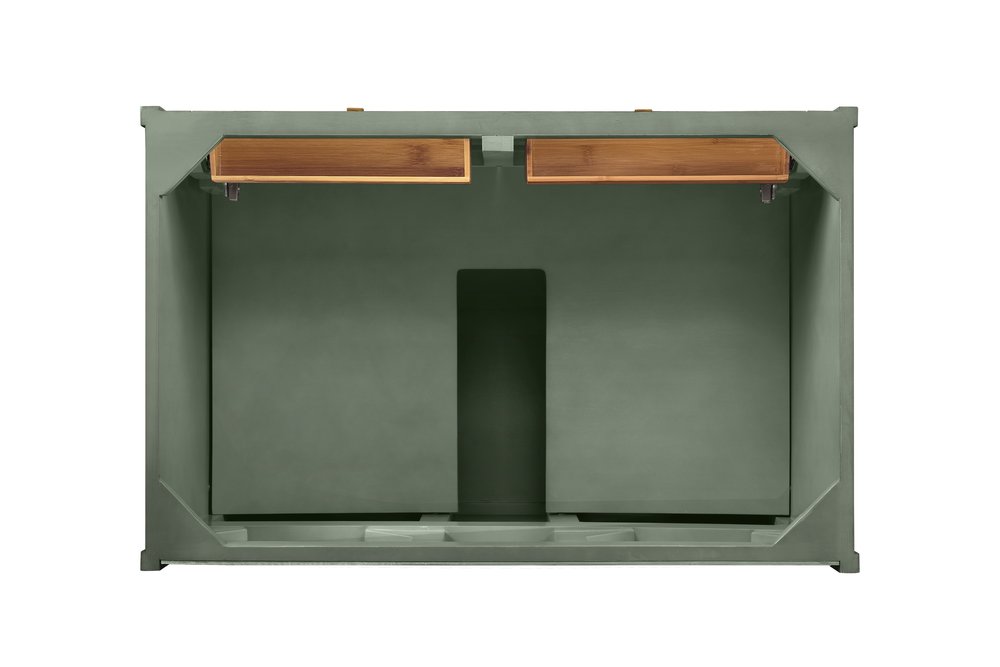 James Martin - Chicago 36" Single Vanity, Smokey Celadon, w/ 3 CM Eternal Jasmine Pearl Silestone® Top - 503-V36-SC-3EJP view 7