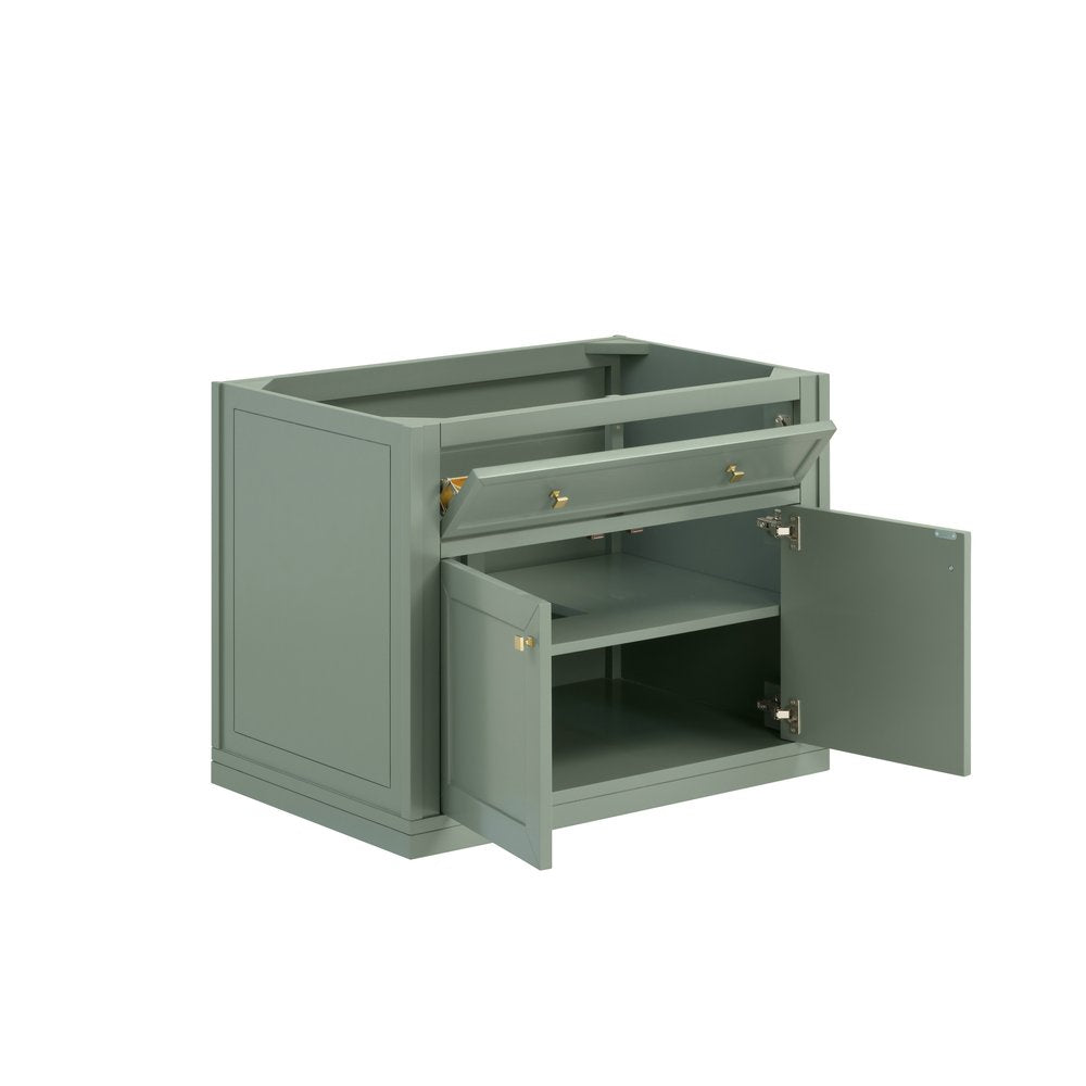 James Martin - Chicago 36" Single Vanity, Smokey Celadon, w/ 3 CM Victorian Silver Silestone® Top - 503-V36-SC-3VSL view 10