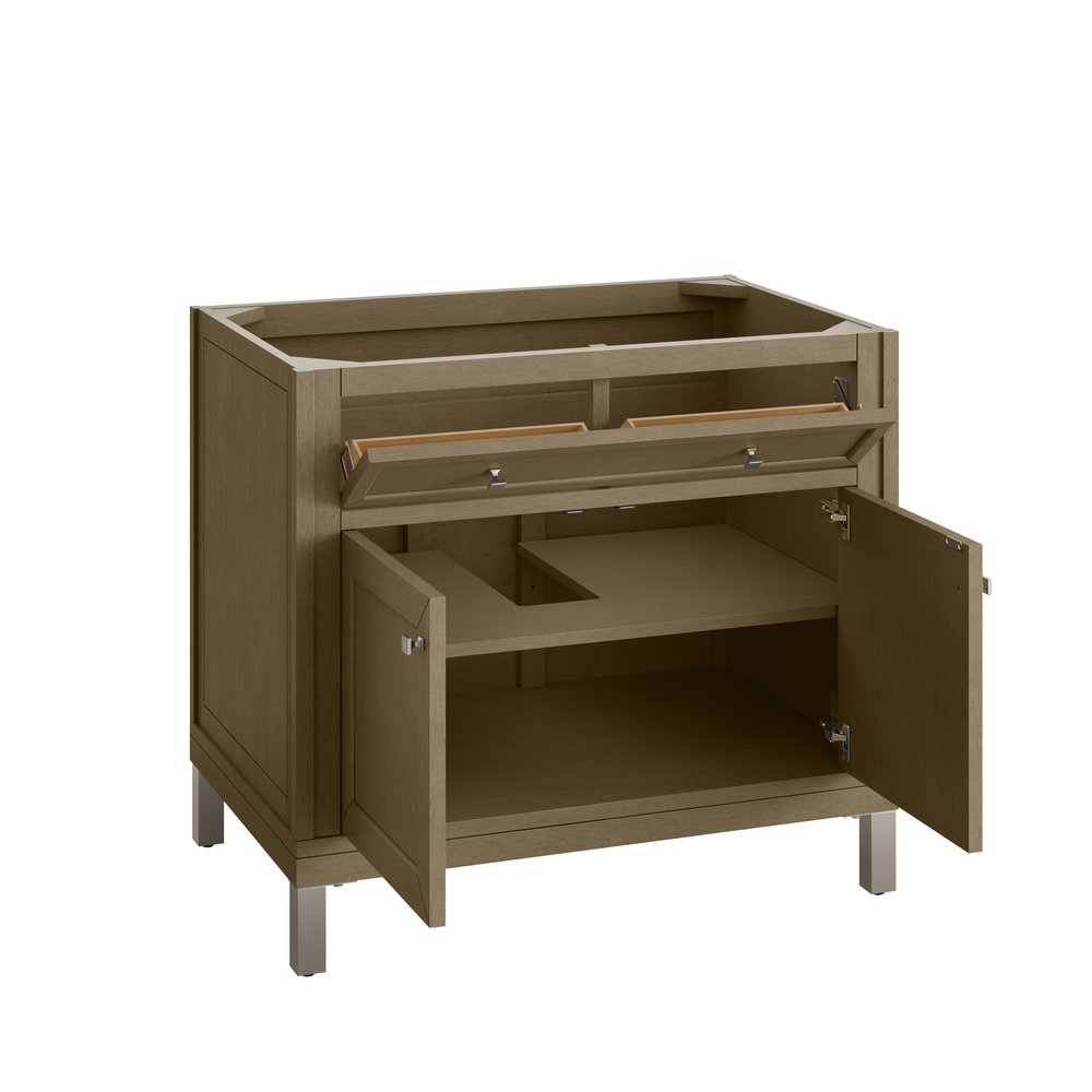 James Martin - Chicago 36" Single Vanity, Walnut Whisper, w/ 3 CM Charcoal Soapstone Silestone® Top - 503-V36-WLW-3CSP view 14