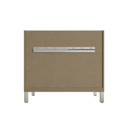 James Martin - Chicago 36" Single Vanity, Walnut Whisper, w/ 3 CM Charcoal Soapstone Silestone® Top - 503-V36-WLW-3CSP view 16