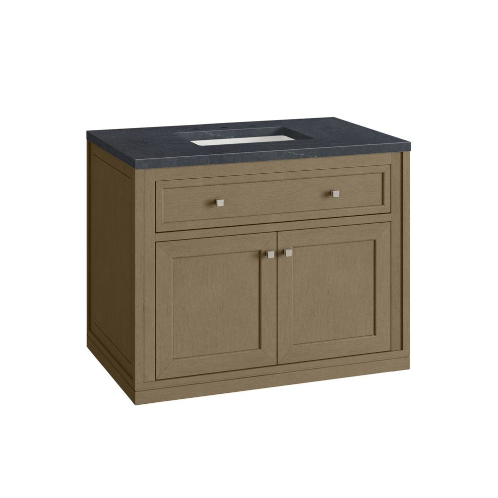 James Martin - Chicago 36" Single Vanity, Walnut Whisper, w/ 3 CM Charcoal Soapstone Silestone® Top - 503-V36-WLW-3CSP view 19