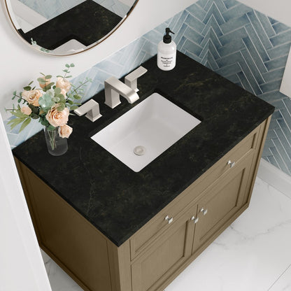 James Martin - Chicago 36" Single Vanity, Walnut Whisper, w/ 3 CM Phantome Eclos Top - 503-V36-WLW-3PHT view 11