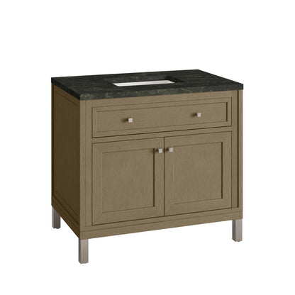James Martin - Chicago 36" Single Vanity, Walnut Whisper, w/ 3 CM Phantome Eclos Top - 503-V36-WLW-3PHT view 16