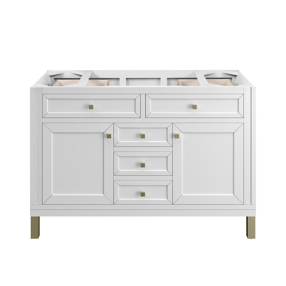 James Martin - Chicago 48" Single Vanity, Glossy White - 503-V48-GW view 4