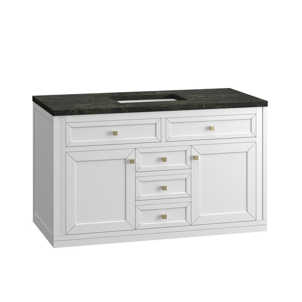 James Martin - Chicago 48" Single Vanity, Glossy White, w/ 3 CM Phantome Eclos Top - 503-V48-GW-3PHT view 17