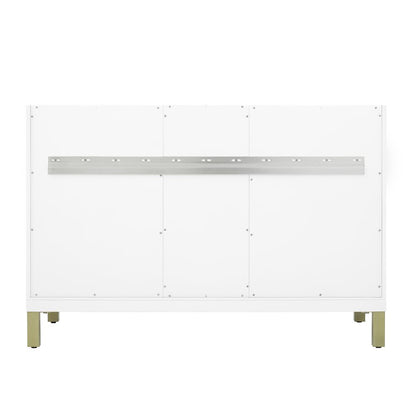 James Martin - Chicago 48" Single Vanity, Glossy White, w/ 3 CM Siberian Silestone Top - 503-V48-GW-3SFR view 12