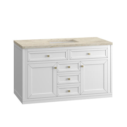 James Martin - Chicago 48" Single Vanity, Glossy White, w/ 3 CM Tajnar Eclos Top - 503-V48-GW-3TJR view 15