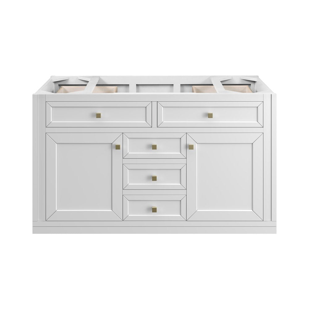 James Martin - Chicago 48" Single Vanity, Glossy White, w/ 3 CM Victorian Silver Silestone® Top w/FreePower Wireless Charger - 503-V48-GW-FVSL view 9