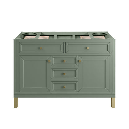 James Martin - Chicago 48" Single Vanity, Smokey Celadon, w/ 3 CM Eternal Jasmine Pearl Silestone® Top w/FreePower Wireless Charger - 503-V48-SC-FEJP view 8