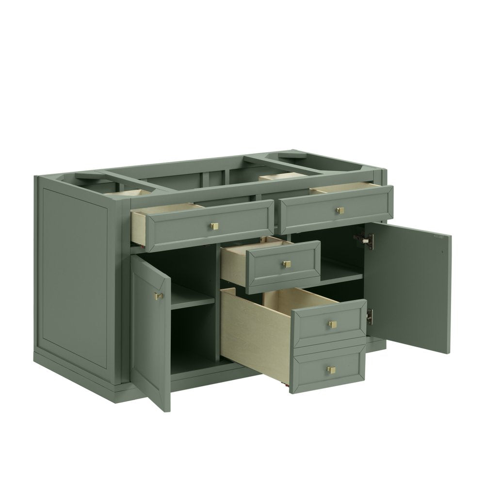James Martin - Chicago 48" Single Vanity, Smokey Celadon, w/ 3 CM Eternal Jasmine Pearl Silestone® Top w/FreePower Wireless Charger - 503-V48-SC-FEJP view 10