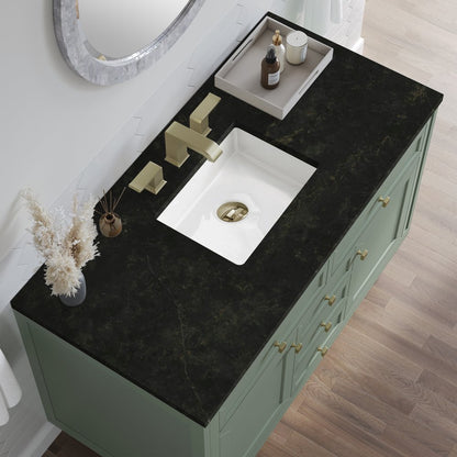 James Martin - Chicago 48" Single Vanity, Smokey Celadon, w/ 3 CM Phantome Eclos Top - 503-V48-SC-3PHT view 8