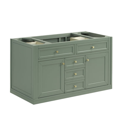 James Martin - Chicago 48" Single Vanity, Smokey Celadon, w/ 3 CM Victorian Silver Silestone® Top - 503-V48-SC-3VSL view 2