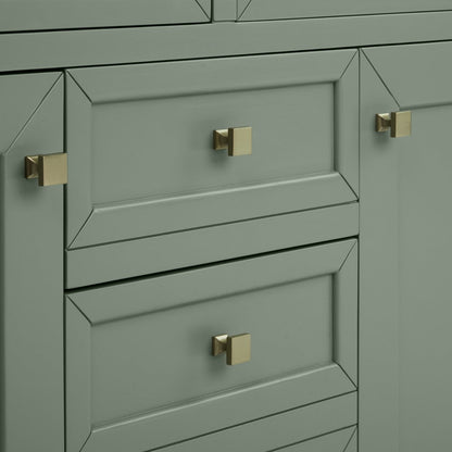 James Martin - Chicago 48" Single Vanity, Smokey Celadon, w/ 3 CM Victorian Silver Silestone® Top - 503-V48-SC-3VSL view 10
