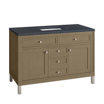 James Martin - Chicago 48" Single Vanity, Walnut Whisper, w/ 3 CM Charcoal Soapstone Silestone® Top - 503-V48-WLW-3CSP view 20
