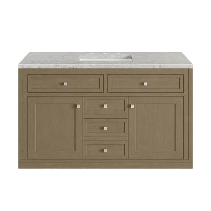 James Martin - Chicago 48" Single Vanity, Walnut Whisper, w/ 3 CM Eternal Jasmine Pearl Silestone® Top - 503-V48-WLW-3EJP view 4