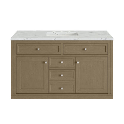 James Martin - Chicago 48" Single Vanity, Walnut Whisper, w/ 3 CM Ethereal Noctis Silestone® Top - 503-V48-WLW-3ENC view 4