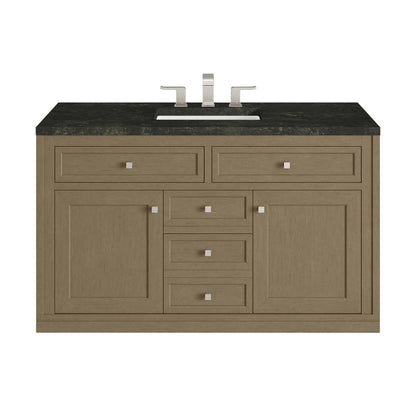 James Martin - Chicago 48" Single Vanity, Walnut Whisper, w/ 3 CM Phantome Eclos Top - 503-V48-WLW-3PHT view 2
