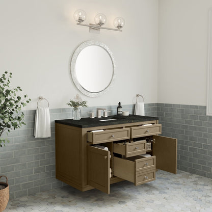 James Martin - Chicago 48" Single Vanity, Walnut Whisper, w/ 3 CM Phantome Eclos Top - 503-V48-WLW-3PHT view 10