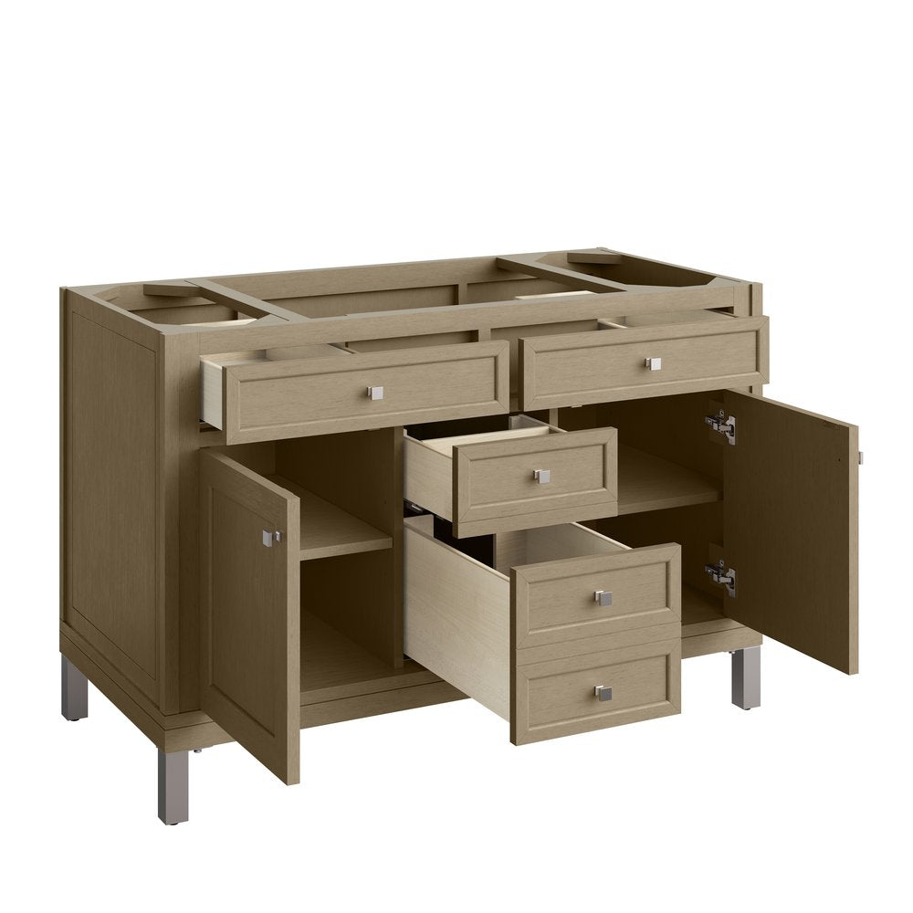 James Martin - Chicago 48" Single Vanity, Walnut Whisper, w/ 3 CM Tajnar Eclos Top - 503-V48-WLW-3TJR view 12
