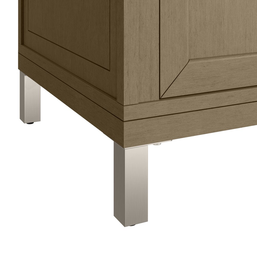 James Martin - Chicago 48" Single Vanity, Walnut Whisper, w/ 3 CM Victorian Silver Silestone® Top w/FreePower Wireless Charger - 503-V48-WLW-FVSL view 18