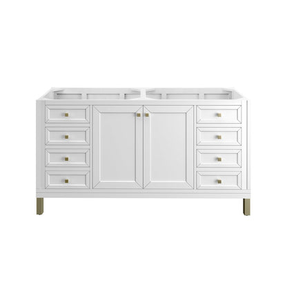 James Martin - Chicago 60" Double Vanity, Glossy White - 503-V60D-M-GW view 4