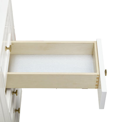 James Martin - Chicago 60" Double Vanity, Glossy White, w/ 3 CM Carrara Marble Top - 503-V60D-GW-3CAR view 19