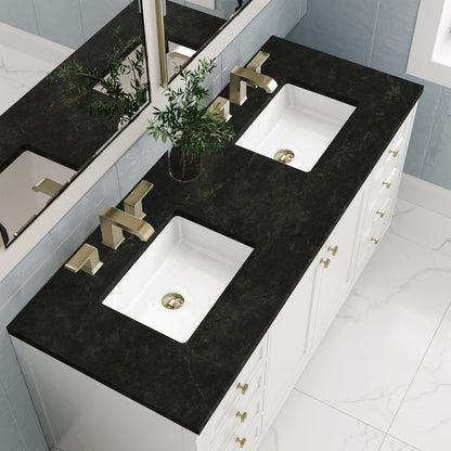 James Martin - Chicago 60" Double Vanity, Glossy White, w/ 3 CM Phantome Eclos Top - 503-V60D-GW-3PHT view 11