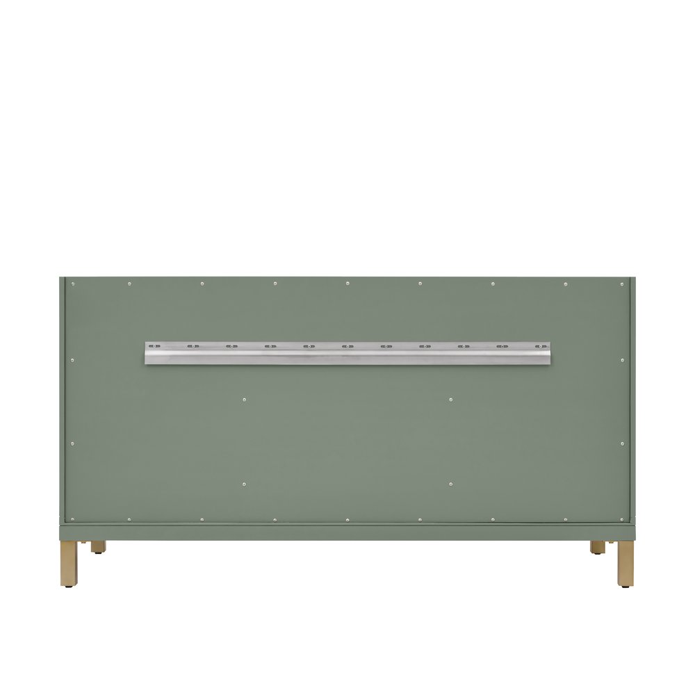 James Martin - Chicago 60" Double Vanity, Smokey Celadon, w/ 3 CM Eternal Jasmine Pearl Silestone® Top - 503-V60D-SC-3EJP view 12