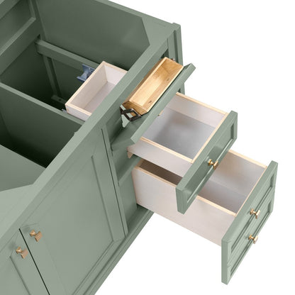 James Martin - Chicago 60" Double Vanity, Smokey Celadon, w/ 3 CM Tajnar Eclos Top - 503-V60D-SC-3TJR view 14
